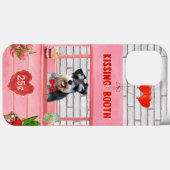 Schnauzer Dog Valentijnsdag Kissing Booth Case-Mate iPhone Case (Achterkant (horizontaal))