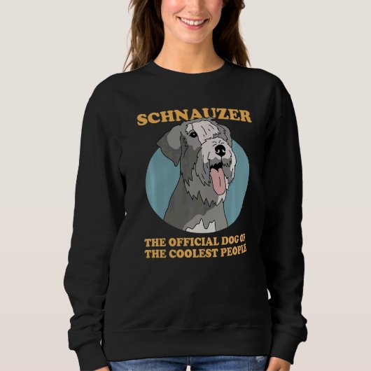 Schnauzer Dog van de koelste haveneigenaar Schnauz Trui (Voorkant)