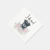 Schnauzer Dog Wedding Cocktail Napkins Servet (Hoek)