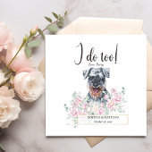 Schnauzer Dog Wedding Cocktail Napkins Servet