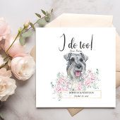 Schnauzer Dog Wedding Cocktail Napkins Servet