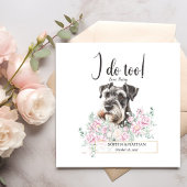 Schnauzer Dog Wedding Cocktail Napkins Servet
