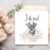 Schnauzer Dog Wedding Cocktail Napkins Servet
