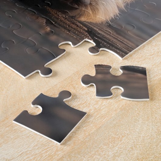 Schnauzer Dogs Christmas Snow Holiday  Legpuzzel (Zijkant)