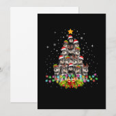 Schnauzer Dogs Tree Christmas Sweater Xmas Pet Aankondiging (Voorkant / Achterkant)