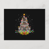 Schnauzer Dogs Tree Christmas Sweater Xmas Pet Aankondigingskaart (Voorkant)