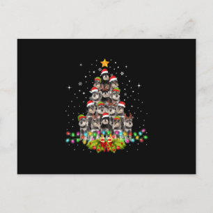 Schnauzer Dogs Tree Christmas Sweater Xmas Pet Aankondigingskaart