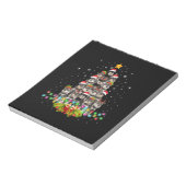 Schnauzer Dogs Tree Christmas Sweater Xmas Pet Notitieblok (Linkerzijde)