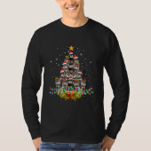 Schnauzer Dogs Tree Christmas Sweater Xmas Pet T-shirt (Voorkant)