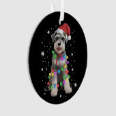 Schnauzer Dogs Tree Christmas Xmas Pet Animal Dog Ornament (voorkant)