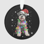 Schnauzer Dogs Tree Christmas Xmas Pet Animal Dog Ornament (voorkant)
