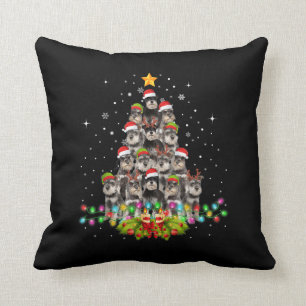 Schnauzer Dogs Tree Kerstmis Pet Kussen