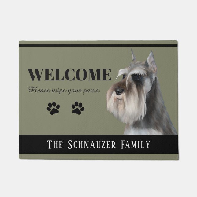Schnauzer Doormat Deurmat (Voorkant)