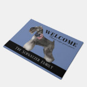  Schnauzer Doormat Deurmat (Schuin)
