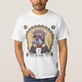 Schnauzer draagt een bril t-shirt (Voorkant)