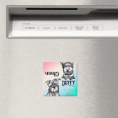 Schnauzer duo Clean Dirty Vaatwasser Magnet (Insitu (Vaatwasser))