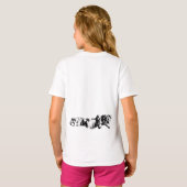 Schnauzer Duo – Zwart & Wit Grafisch T-Shirt (Achterkant volledig)
