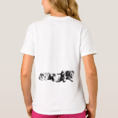 Schnauzer Duo – Zwart & Wit Grafisch T-Shirt (Achterkant)