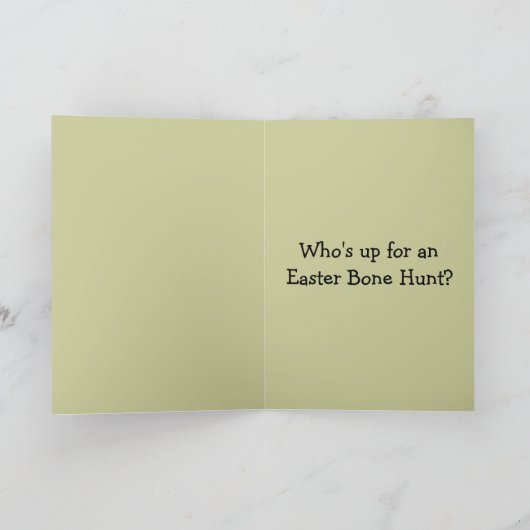 Schnauzer - Easter Bone Hunt, Anyone? Feestdagen Kaart (Binnen)