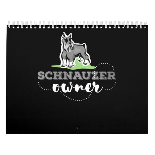 Schnauzer eigenaar Lover Kalender (Hoes)
