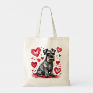 Schnauzer en Hartjes Boodschappentas Tote Bag