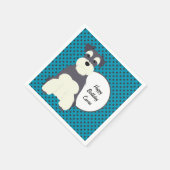 Schnauzer en Polka Dots  Servet (Hoek)