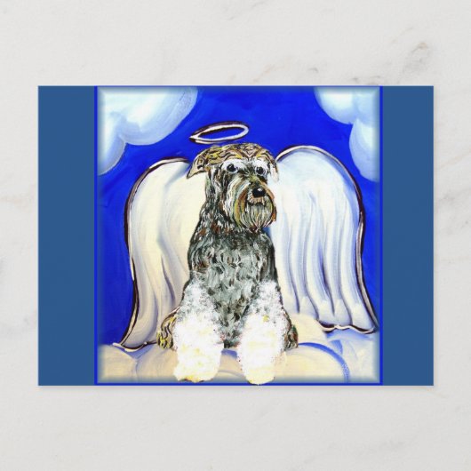 SCHNAUZER ENGEL BRIEFKAART (Voorkant)