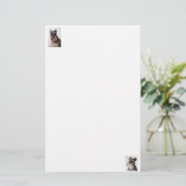 Schnauzer Felt Paper Briefpapier (Staand voorkant)