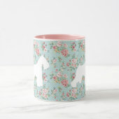 Schnauzer Flower Coffee Mok (Midden)