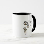 Schnauzer Flower Fly Dandelion Schnauzer Funny Dog Mok (Voorkant rechts)