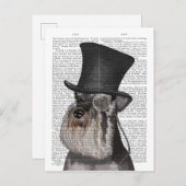 Schnauzer, Formele hond en Pet Briefkaart (Voorkant / Achterkant)
