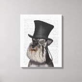Schnauzer, Formele hond en Pet Canvas Afdruk (Voorkant)