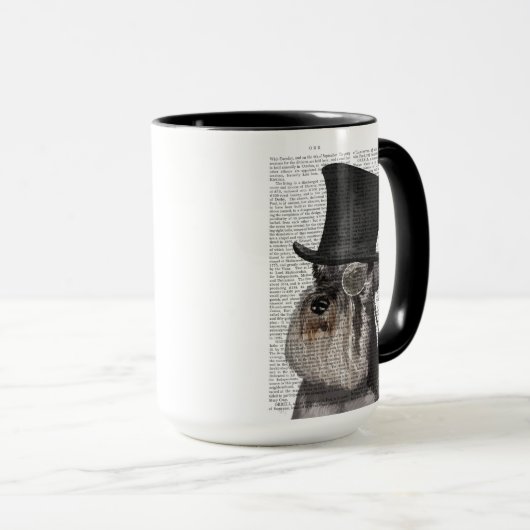 Schnauzer, Formele hond en Pet Mok (Voorkant rechts)