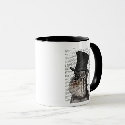 Schnauzer, Formele hond en Pet Mok (Voorkant rechts)