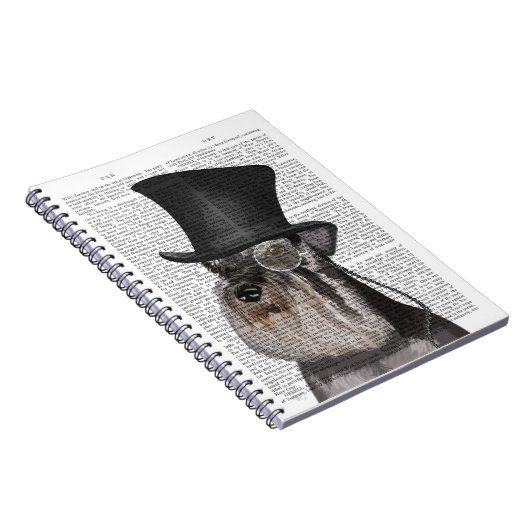 Schnauzer, Formele hond en Pet Notitieboek (Rechterzijde)