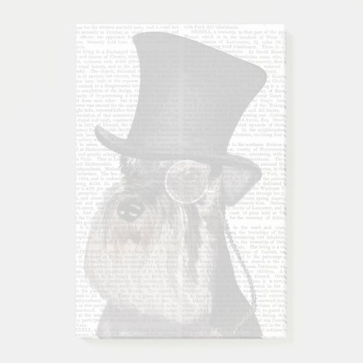 Schnauzer, Formele hond en Pet Post-it® Notes (Voorkant)