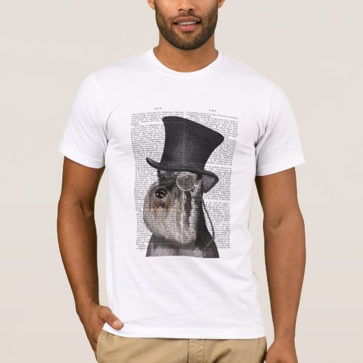 Schnauzer, Formele hond en Pet T-shirt (Voorkant)