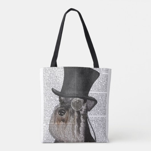 Schnauzer, Formele hond en Pet Tote Bag (Achterkant)