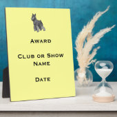 Schnauzer Fotoplaat (Zijkant)