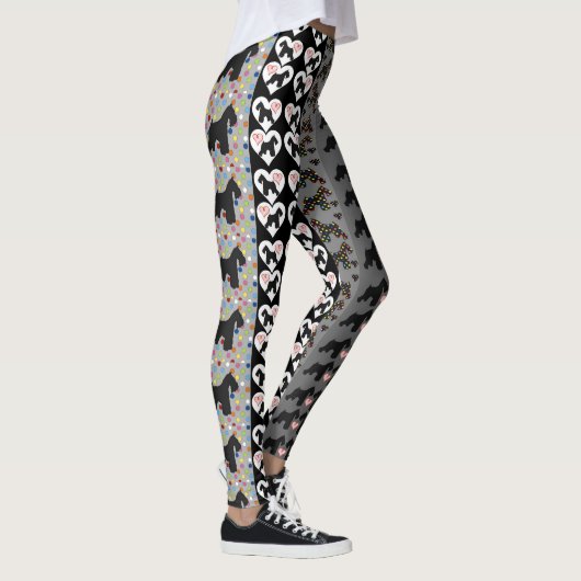 Schnauzer Fun Leggings (Rechts)