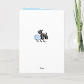 Schnauzer Funny Hungry Birthday Kaart (Achterkant)