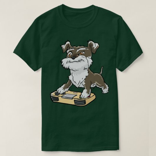Schnauzer Gamepad Gaming Kawaii T-shirt (Design voorkant)
