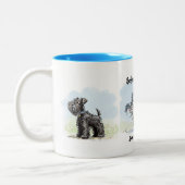 Schnauzer Gang Funny Coffee Mug Tweekleurige Koffiemok (Links)