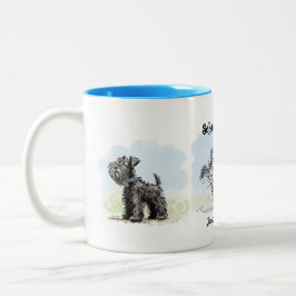 Schnauzer Gang Funny Coffee Mug Tweekleurige Koffiemok