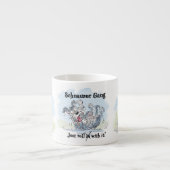 Schnauzer Gang Funny Espresso Kop (Voorkant)