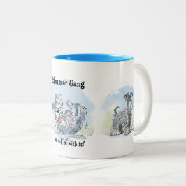 Schnauzer Gang Grappige Koffiemok Tweekleurige Koffiemok