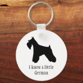 Schnauzer German Sleutelhanger (Voorkant)