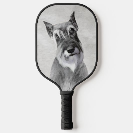 Schnauzer (Giant) - Cute Original Dog Art Pickleball Paddle (Voorkant)