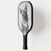 Schnauzer (Giant) - Cute Original Dog Art Pickleball Paddle (Links)