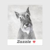 Schnauzer (Giant) - Cute Original Dog Art Sticker (Vel)